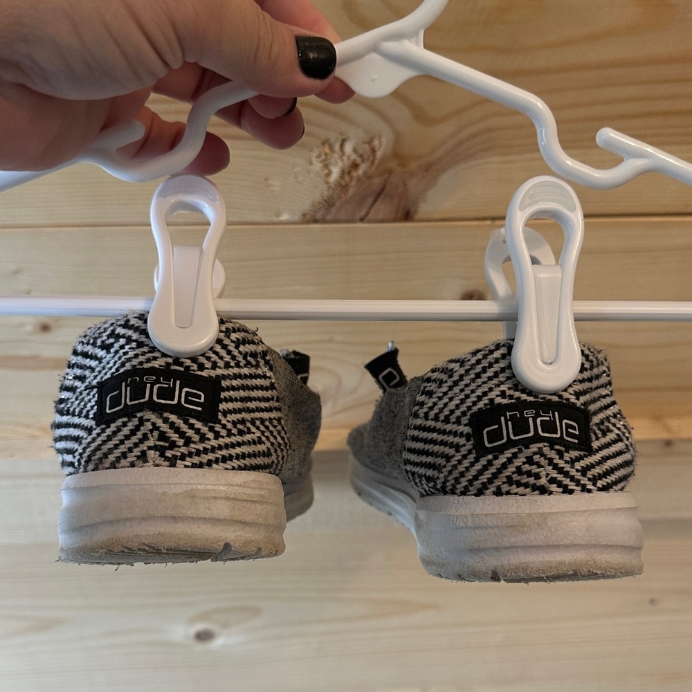 Hey Dude Kids' Gray and White Sneakers